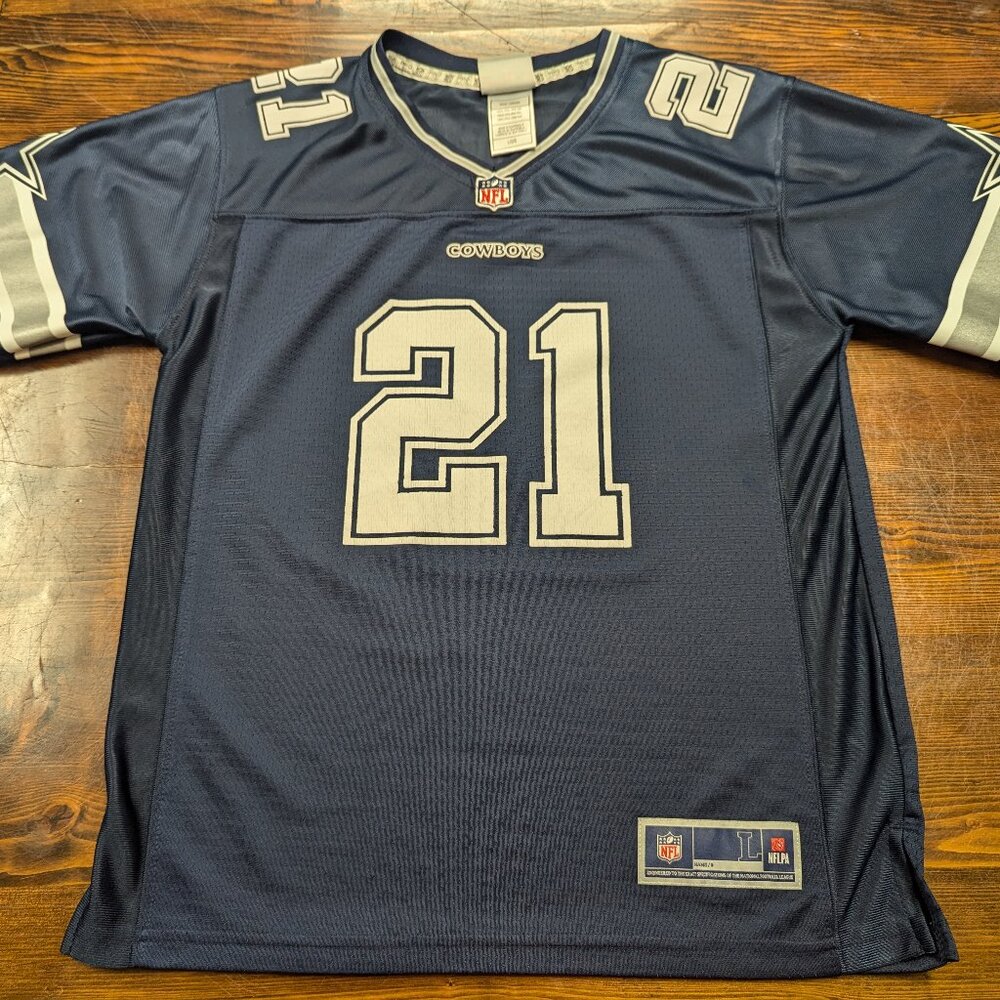 Youth NFL Players Association Cowboys #21 Elliott Pro Line Jersey Size Large